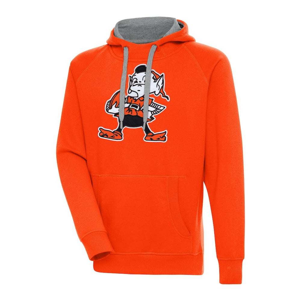 NFL Cleveland Browns Adult Throwback Logo Victory Pullover Hoodie