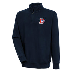 NFL Denver Broncos Adult Throwback Logo Victory Quarter-Zip Pullover Top