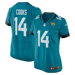 NFL Jacksonville Jaguars Elijah Cooks Women's Team Game Jersey