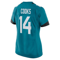 NFL Jacksonville Jaguars Elijah Cooks Women's Team Game Jersey