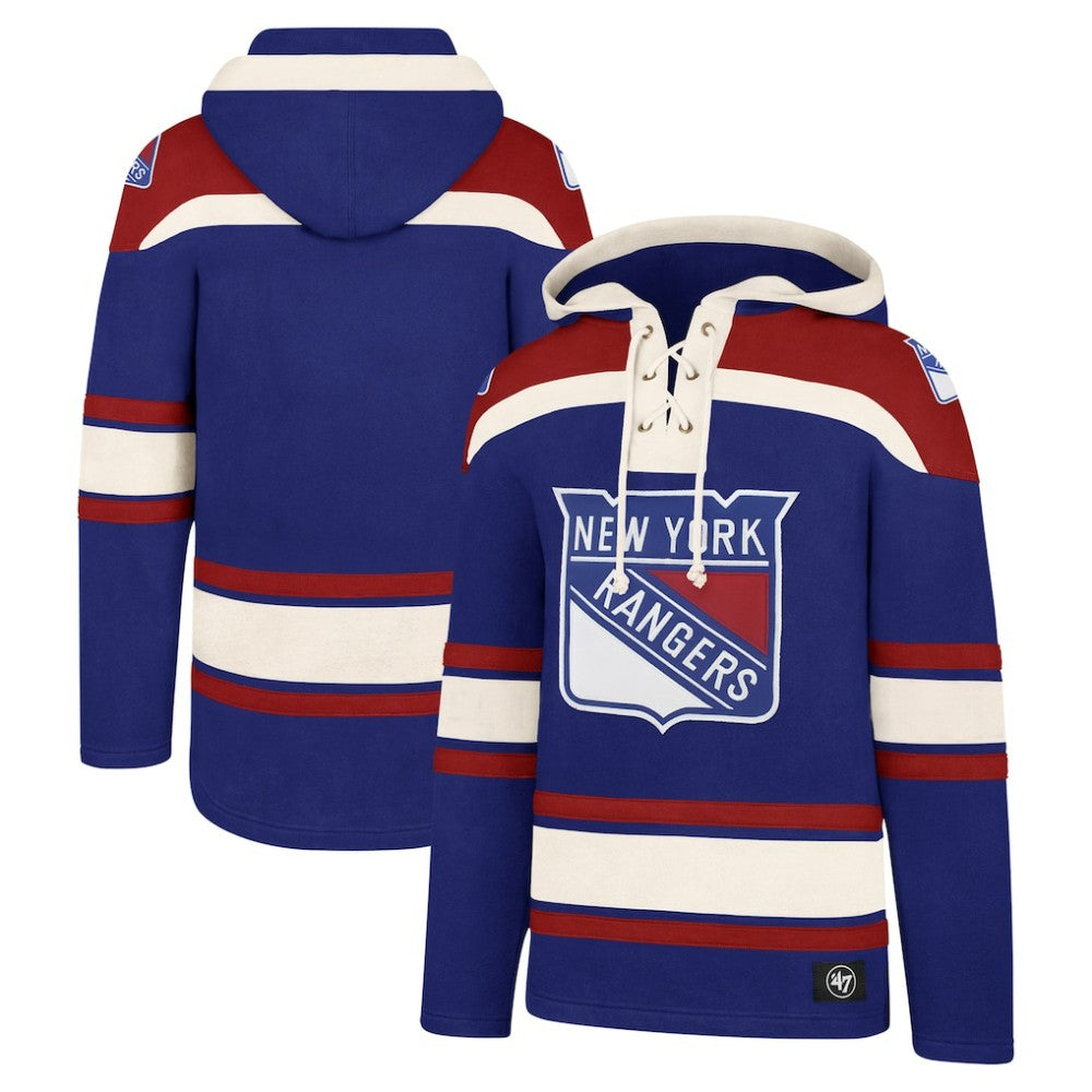 New York Rangers '47 Big & Tall Superior Lacer Pullover Hoodie