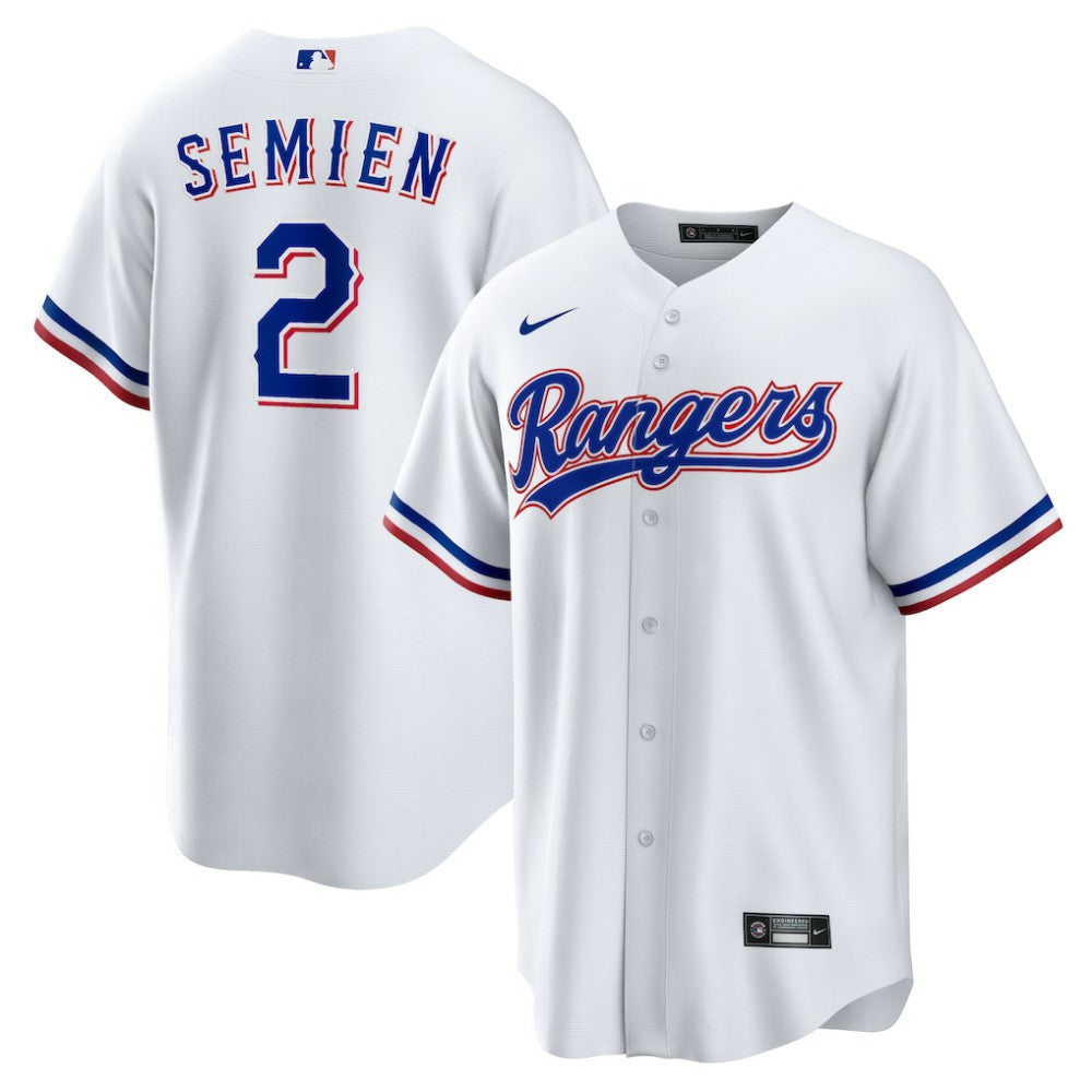 Marcus Semien Texas Rangers Youth Home Replica Player Jersey - White | Nike