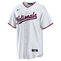 CJ Abrams Washington Nationals Youth Home Replica Player Jersey - White | Nike