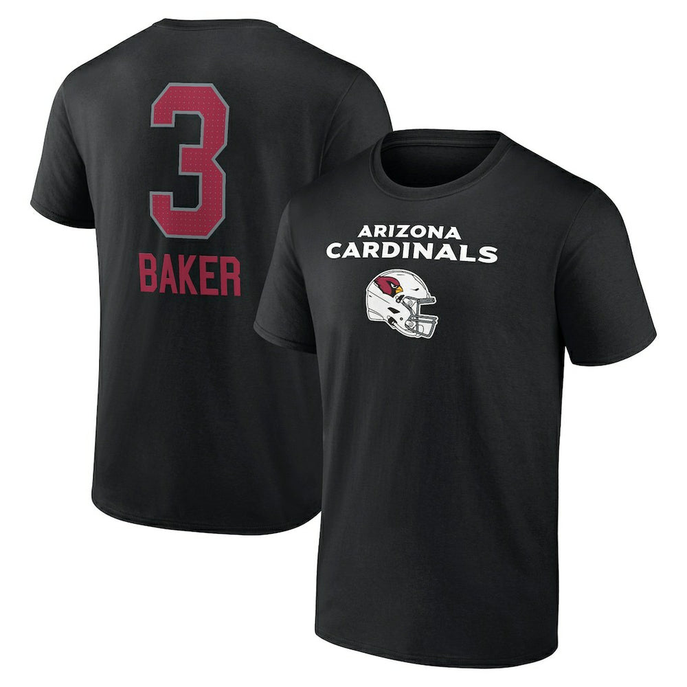NFL Arizona Cardinals Budda Baker Team Wordmark Player Name & Number T-Shirt