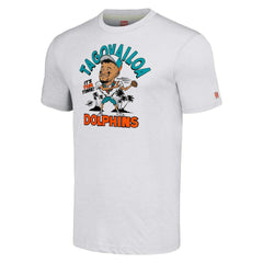 NFL Miami Dolphins Tua Tagovailoa Homage Unisex Caricature Player Tri-Blend T-Shirt