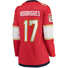 Evan Rodrigues Florida Panthers Fanatics Women's Home Breakaway Player Jersey