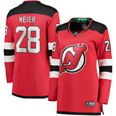 Timo Meier New Jersey Devils Fanatics Women's Home Breakaway Player Jersey