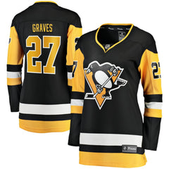 Ryan Graves Pittsburgh Penguins Fanatics Women's Home Breakaway Player Jersey