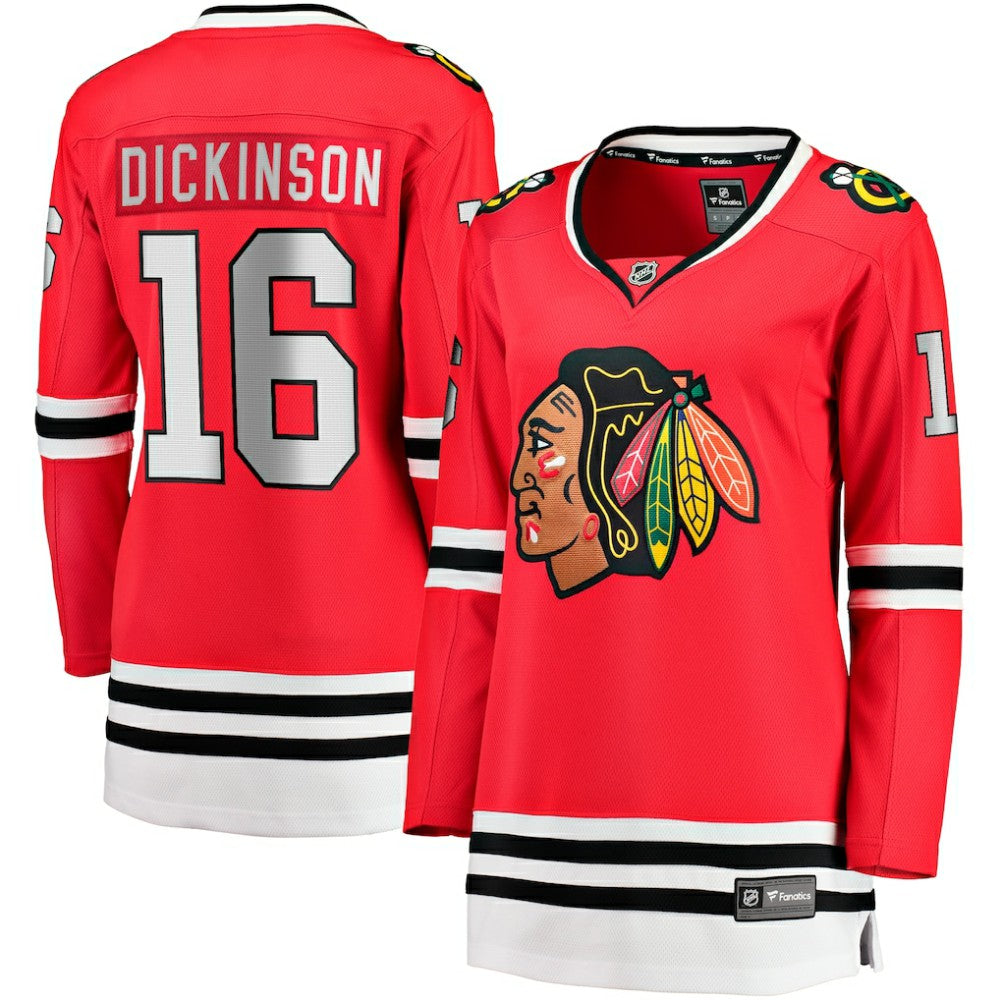 Jason Dickinson Chicago Blackhawks Fanatics Women's Home Breakaway Player Jersey