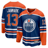 Mattias Janmark Edmonton Oilers Fanatics Home Breakaway Jersey