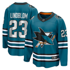 Oskar Lindblom San Jose Sharks Fanatics Home Breakaway Jersey