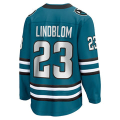 Oskar Lindblom San Jose Sharks Fanatics Home Breakaway Jersey
