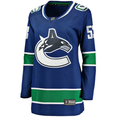 Teddy Blueger Vancouver Canucks Fanatics Women's Home Breakaway Player Jersey