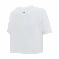 Pittsburgh Penguins Pro Standard Women's Boxy Script Tail Cropped T-Shirt