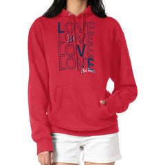 Boston Red Sox G-III 4Her by Carl Banks Women's Love Graphic Fleece Hoodie - Red