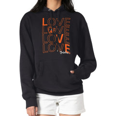 Baltimore Orioles G-III 4Her by Carl Banks Women's Love Graphic Fleece Hoodie - Black