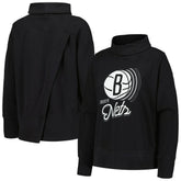 Brooklyn Nets Levelwear Women's Sunset Pullover Sweatshirt - Black cheap