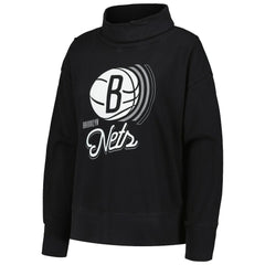 Brooklyn Nets Levelwear Women's Sunset Pullover Sweatshirt - Black cheap