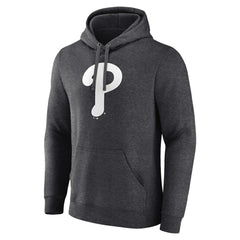Philadelphia Phillies Personalized Monochrome Name & Number Pullover Hoodie - Charcoal
