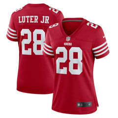 NFL San Francisco 49ers Darrell Luter Jr. Women's Game Jersey