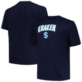 Seattle Kraken Profile Big & Tall Arch Over Logo T-Shirt