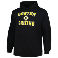 Boston Bruins Profile Big & Tall Arch Over Logo Pullover Hoodie