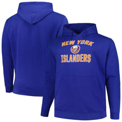 New York Islanders Profile Big & Tall Arch Over Logo Pullover Hoodie
