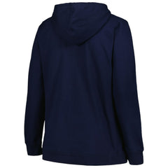 Seattle Kraken Profile Women's Plus Size Arch Over Logo Pullover Hoodie