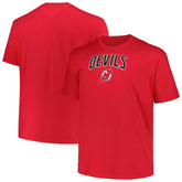 New Jersey Devils Profile Big & Tall Arch Over Logo T-Shirt