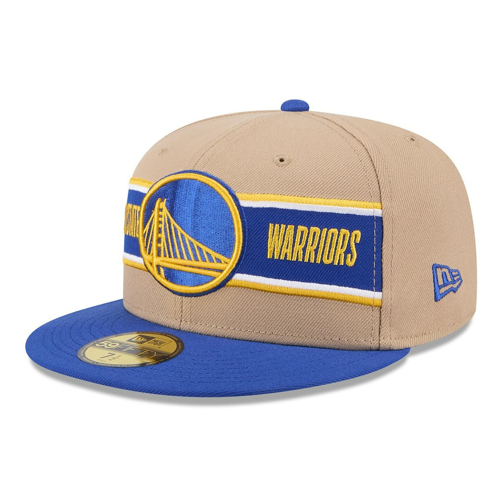 Golden State Warriors 2024 NBA Draft 59FIFTY Fitted Hat sale - Tan/Royal | New Era online