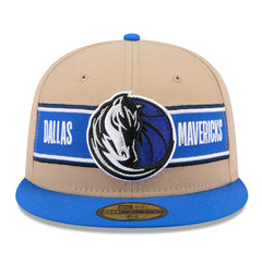 Dallas Mavericks 2024 NBA Draft 59FIFTY Fitted Hat sale - Tan/Blue | New Era discount