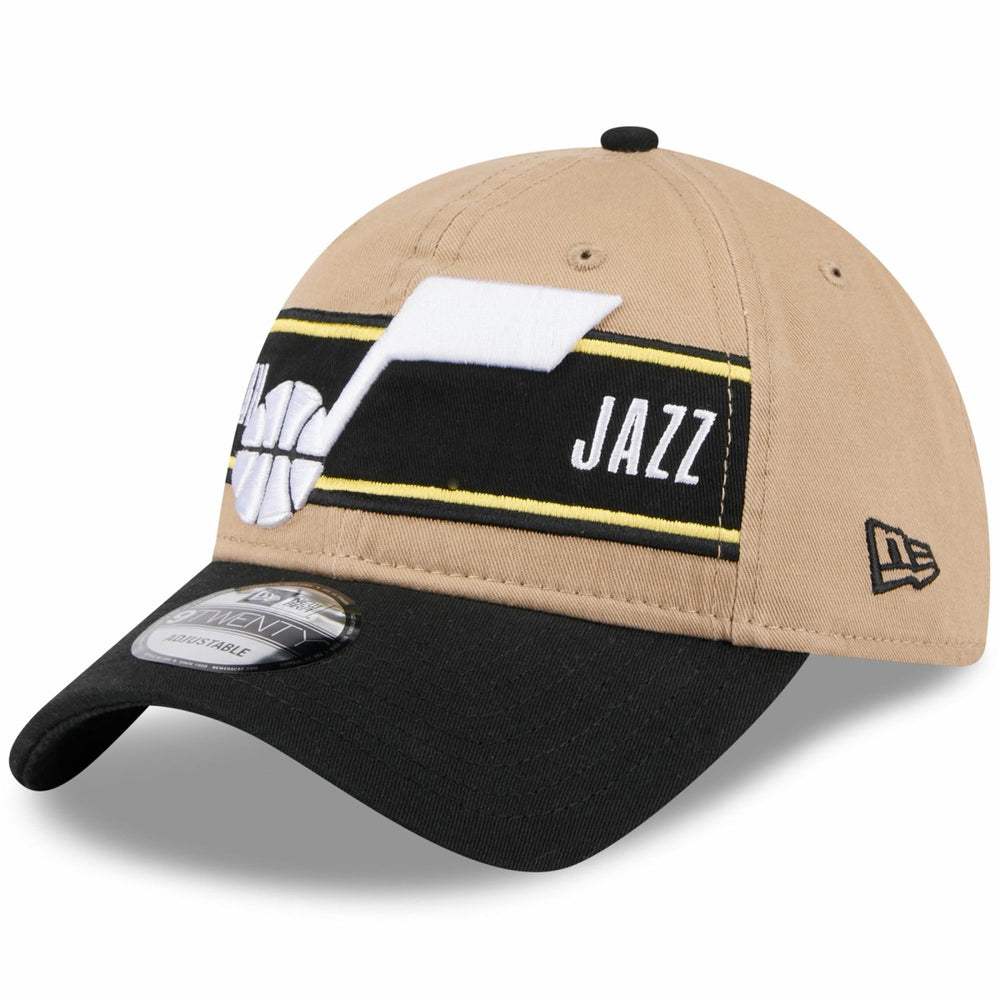 Utah Jazz 2024 NBA Draft 9TWENTY Adjustable Hat - Tan/Black | New Era cheap