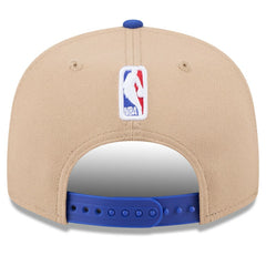 Philadelphia 76ers 2024 NBA Draft 9FIFTY Snapback Hat - Tan/Royal | New Era for sale