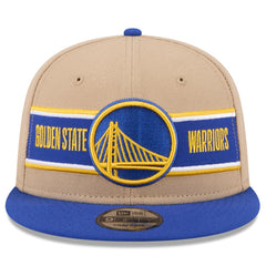 Golden State Warriors 2024 NBA Draft 9FIFTY Snapback Hat sale - Tan/Royal | New Era cheap