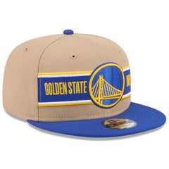 Golden State Warriors 2024 NBA Draft 9FIFTY Snapback Hat sale - Tan/Royal | New Era cheap