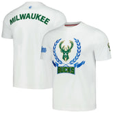 Milwaukee Bucks FISLL Unisex Heritage Crest T-Shirt - White shop