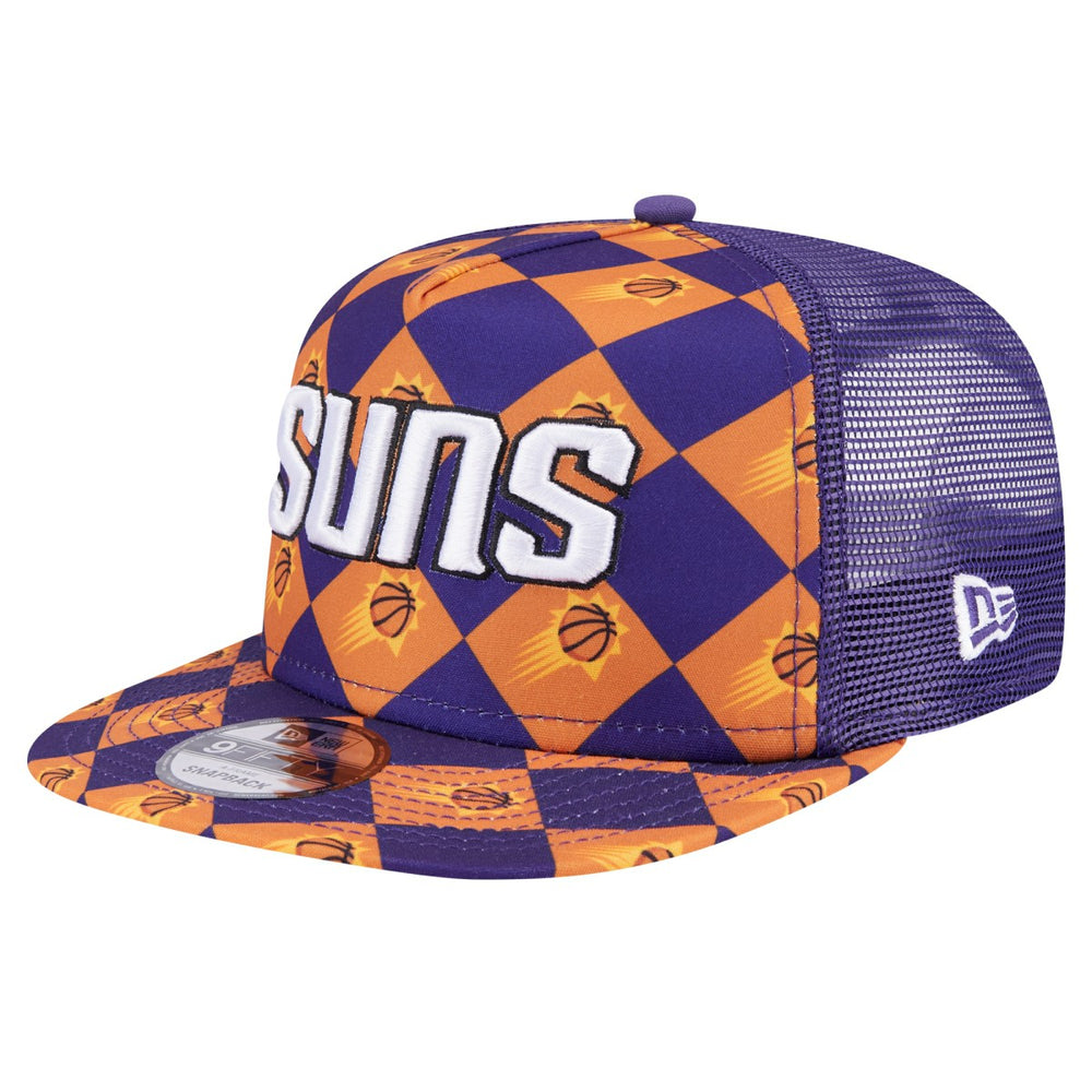 Phoenix Suns Seeing Diamonds A-Frame Trucker 9FIFTY Snapback Hat - Purple | New Era cheap