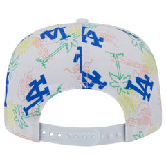 Los Angeles Dodgers Islander Golfer Snapback Hat - White | New Era