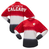 Calgary Flames Fanatics Women's Ombre Long Sleeve T-Shirt