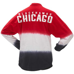 Chicago Blackhawks Fanatics Women's Ombre Long Sleeve T-Shirt