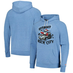 NFL Detroit Lions Homage Unisex Holiday Raglan Tri-Blend Pullover Hoodie