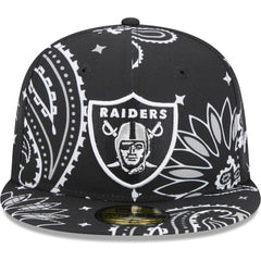 NFL Las Vegas Raiders Paisley 59FIFTY Fitted Hat