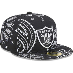NFL Las Vegas Raiders Paisley 59FIFTY Fitted Hat