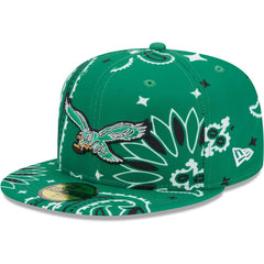 NFL Philadelphia Eagles Throwback Paisley 59FIFTY Fitted Hat