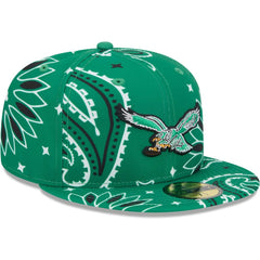 NFL Philadelphia Eagles Throwback Paisley 59FIFTY Fitted Hat