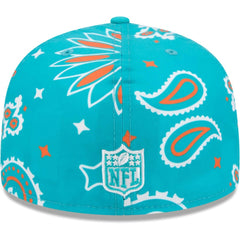 NFL Miami Dolphins Paisley 59FIFTY Fitted Hat