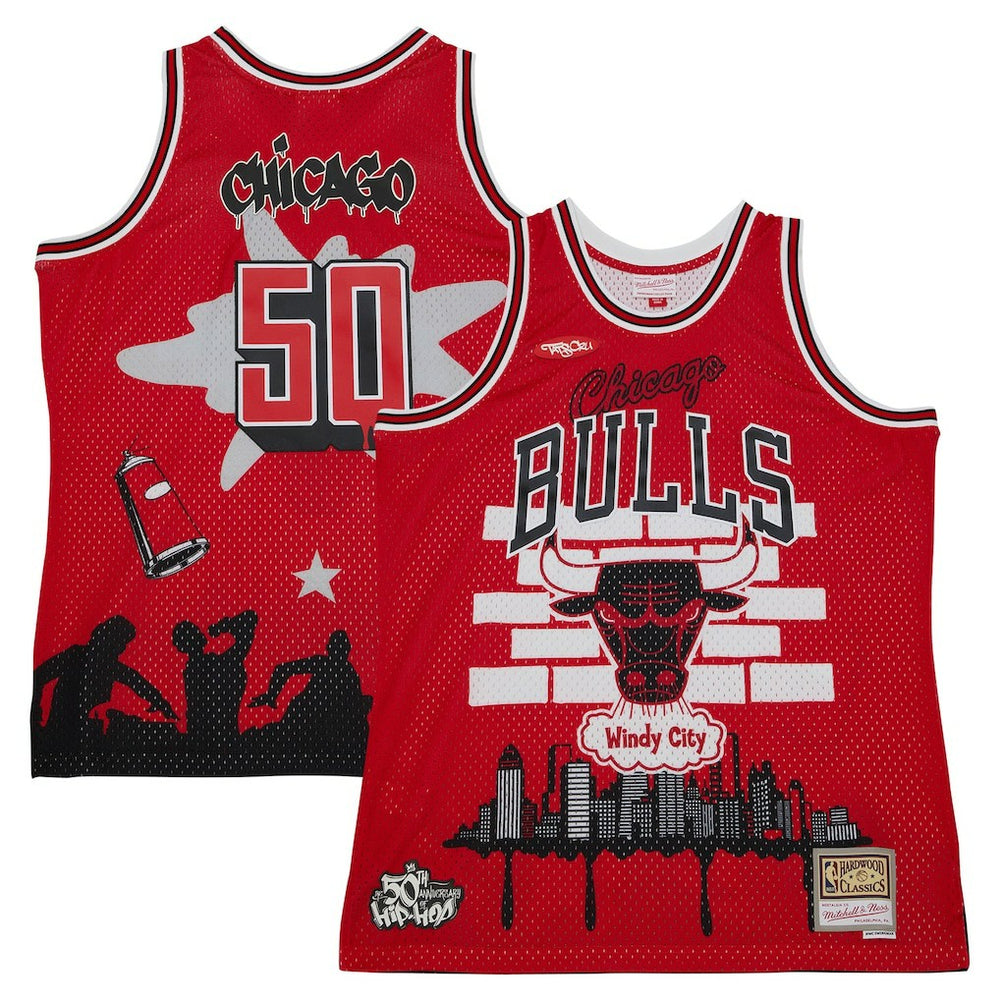 Chicago Bulls x Tats Cru Hardwood Classics Fashion Jersey sale - Red | Mitchell & Ness on sale