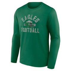 NFL Philadelphia Eagles Gridiron Classics Retro Block Long Sleeve T-Shirt