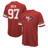 NFL San Francisco 49ers Nick Bosa Majestic Threads Name & Number Oversized Fit T-Shirt