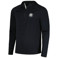 Brooklyn Nets Levelwear Zander Hoodie Raglan Quarter-Zip Top - Black online